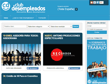 Tablet Screenshot of clubdesempleados.com